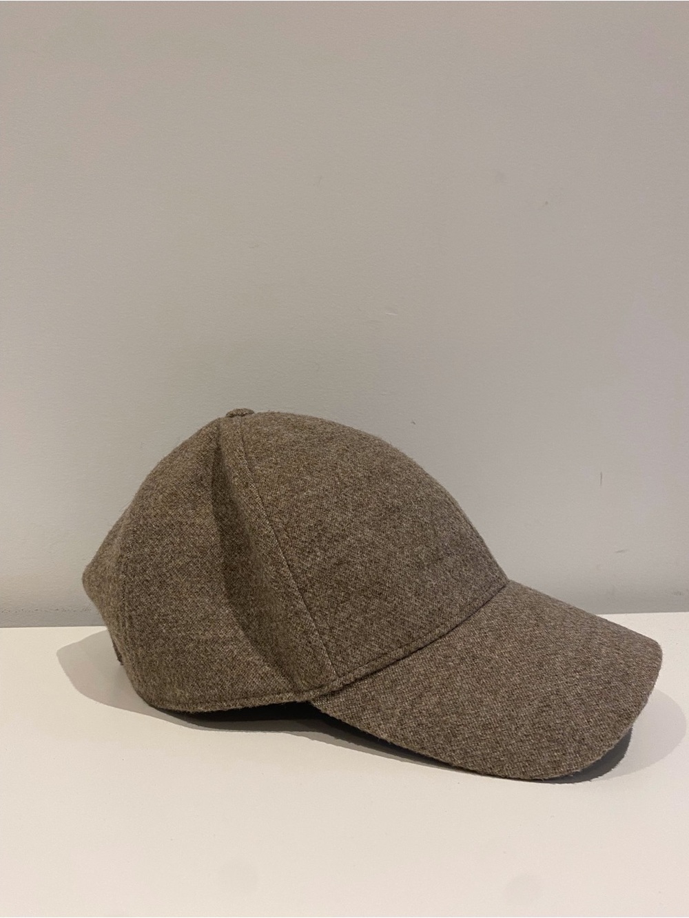 Babaton Taupe Wool Baseball Cap